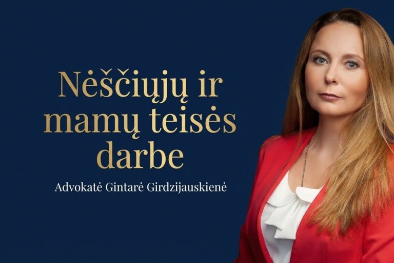 Advokatė Gintarė Girdzijauskienė – „Nėščiųjų akademijos“ pranešėja