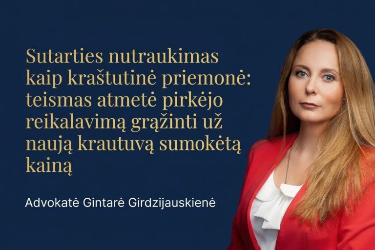 Sutarties nutraukimas kaip kraštutinė priemonė: teismas atmetė pirkėjo reikalavimą grąžinti už naują krautuvą sumokėtą kainą